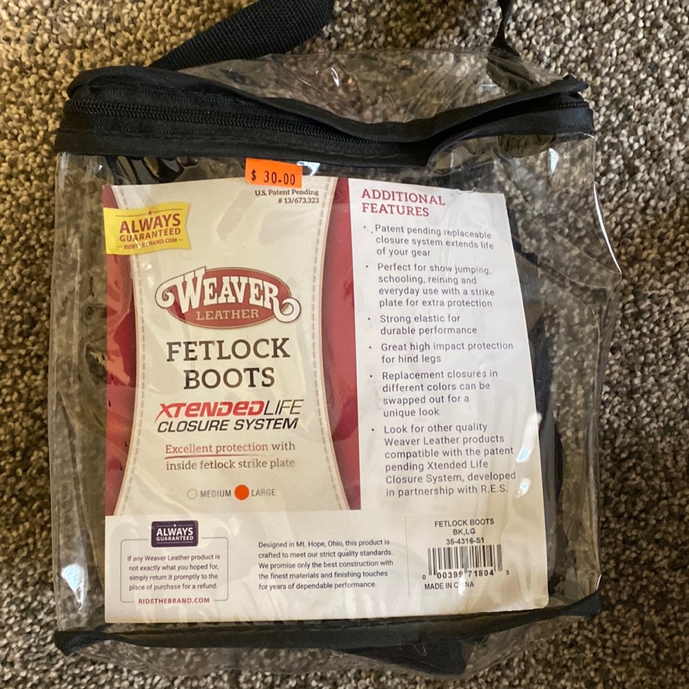 Weaver fetlock boots M & L